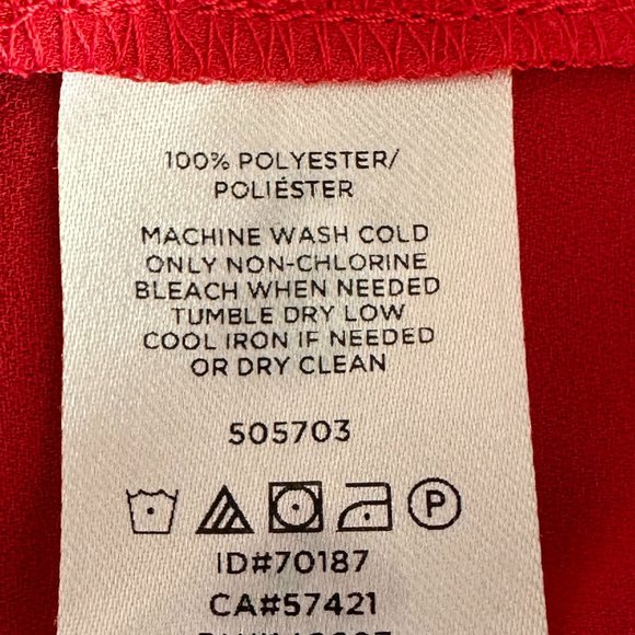 Loft Petite Red  Work Blouse - Picture 2 of 7